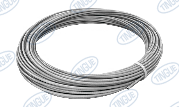 shop.tingue.com 02.02T NYLON COVERED STEEL CABLE PIN FOR RS125 LACING - 100 FT/BOX