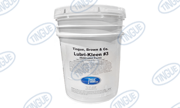 shop.tingue.com 01.08T LUBRI-KLEEN COMPOUND GOLD LABEL PASTE 5 GALLON PAIL (PAPER LABEL)