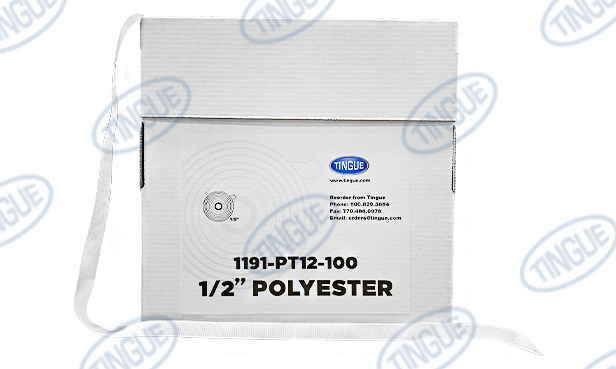 shop.tingue.com 01.07T 1/2" POLYESTER GUIDE TAPE 100 YARD ROLL - FULL CASE OF 24