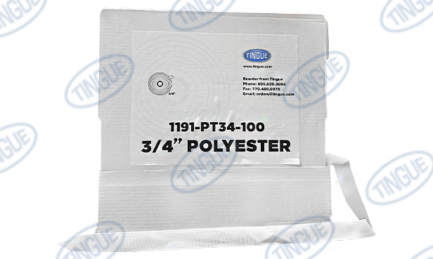 shop.tingue.com 01.07T 3/4" POLYESTER GUIDE TAPE 100 YARD ROLL- FULL CASE OF 24