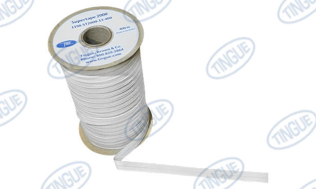 shop.tingue.com 01.07T 13MM (1/2") SUPERTAPE 2000 - 400M (437YD) SPOOL- FULL CASE OF 14