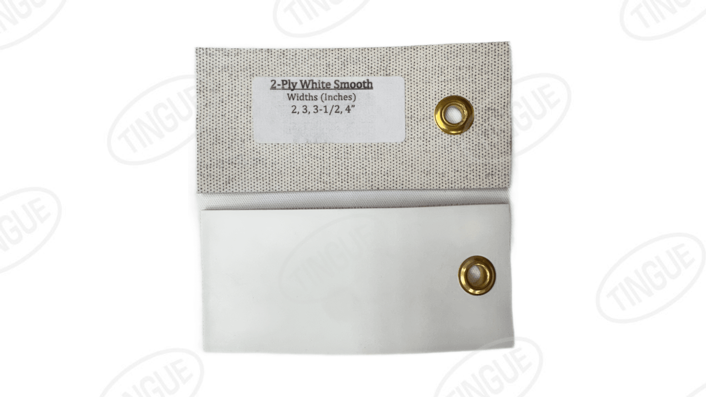 shop.tingue.com 02.51T 2PLY WHITE SMOOTH BELTING 2" WIDE