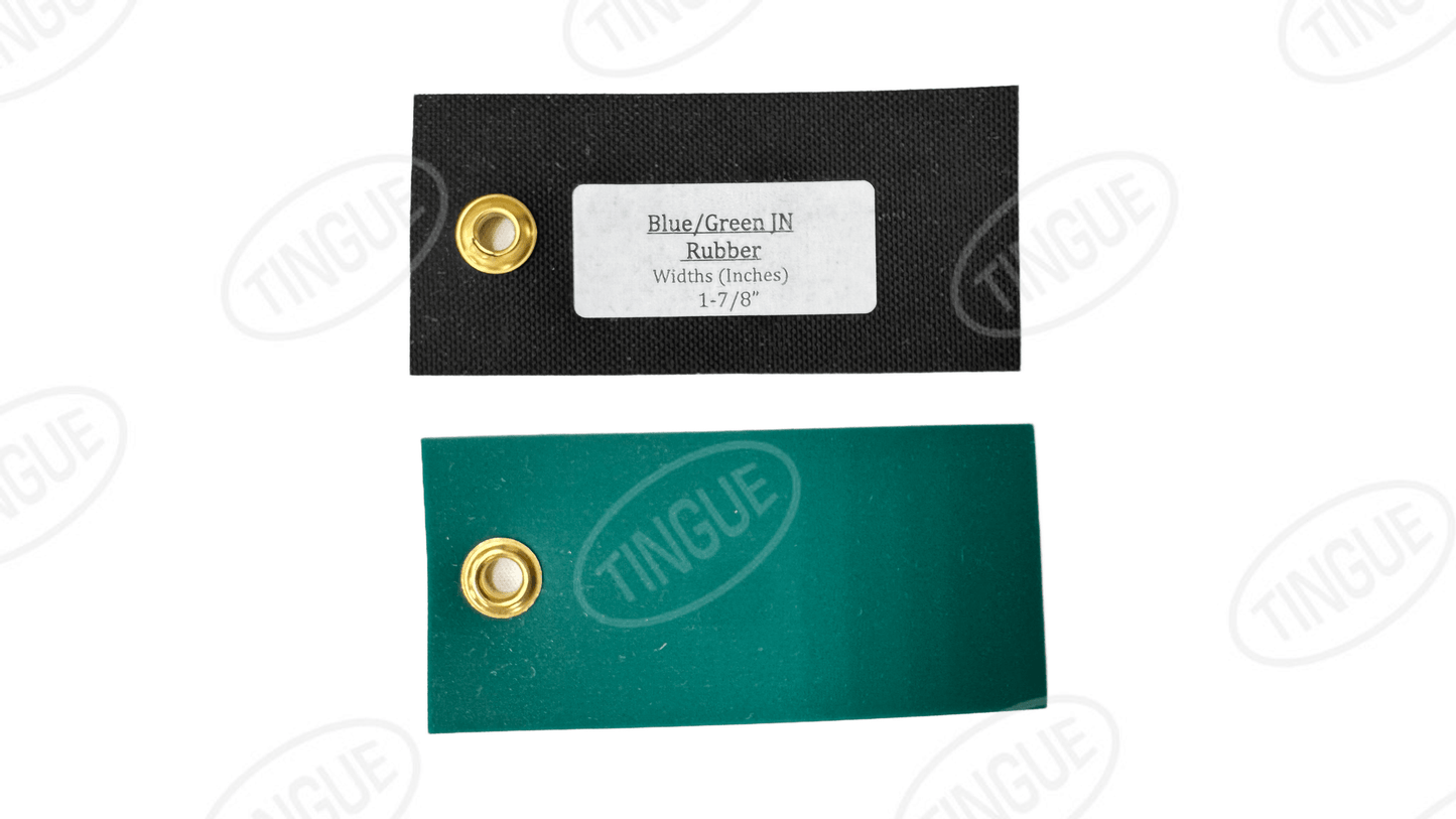 shop.tingue.com 02.51T BLUE/GREEN JN RUBBER BELTING 1-7/8" WIDE