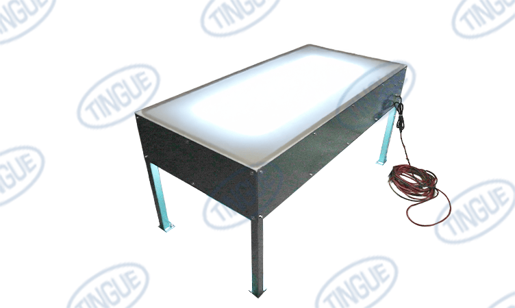 Tingue Parts Store T-5 Norman Controls 36" wide by 72" long 120 volt Lighted Inspection Table