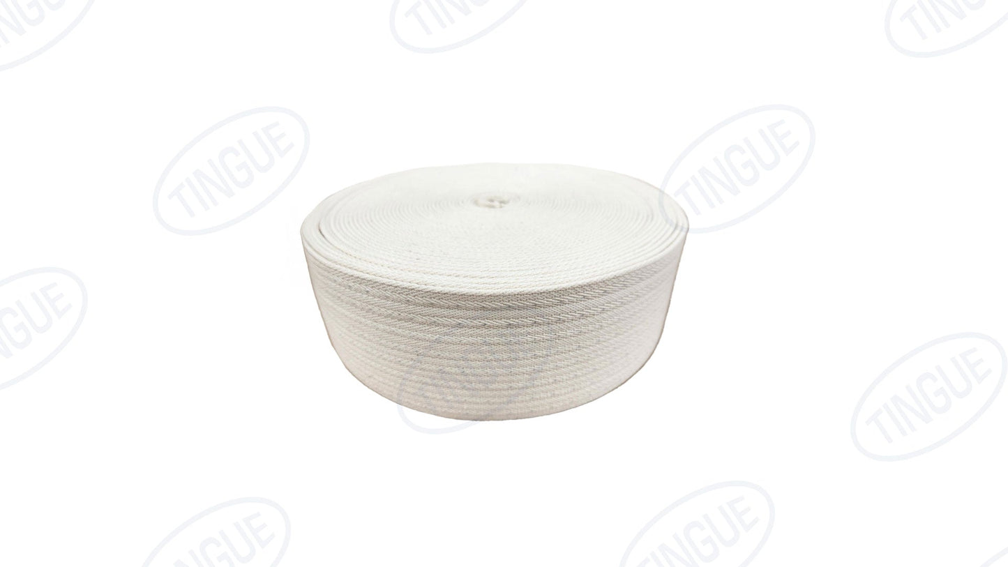 shop.tingue.com 02.51T COTTON TWILL BELTING 80MM (3-1/4") WIDE - 165FT ROLL