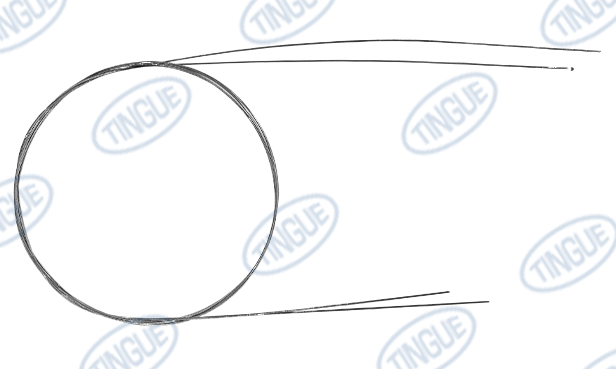 shop.tingue.com 01.01T-N APRON WIRE / COVER WIRE 121" LONG