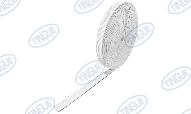 shop.tingue.com 02.01T 2-PLY WHITE KLING TOP BELT C/L - 2" WIDE CUT BELT x CUSTOM LENGTH