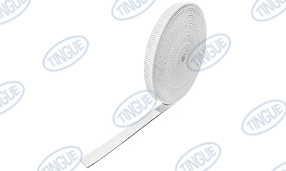 shop.tingue.com 02.01T 2-PLY WHITE KLING TOP BELT C/L - 2" WIDE CUT BELT x CUSTOM LENGTH