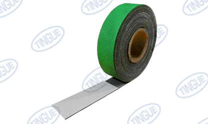 shop.tingue.com 02.01T GREEN GRID BELT C/L - 2" WIDE CUT BELT  x CUSTOM LENGTH