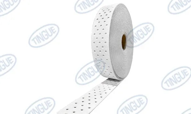 shop.tingue.com 02.51T PERFORATED POLYFELT BELTING 3-1/2" (88MM) WIDE - IMPORT - 165FT ROLL
