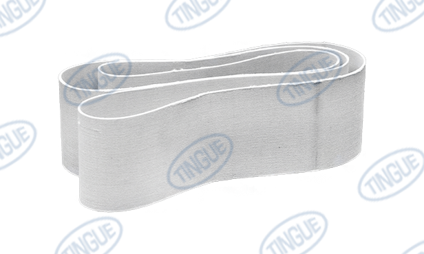 shop.tingue.com T-11 WHITE TINGUETHANE RIBBON 2.5" X 48" - WOVEN ENDLESS