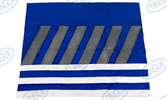 shop.tingue.com 03.06T TINGUE KLEENING CLOTH - WITH OBLICAL STEEL WOOL CLEANING STRIPES FORTRADITIONAL CHEST - 122" WIDE
