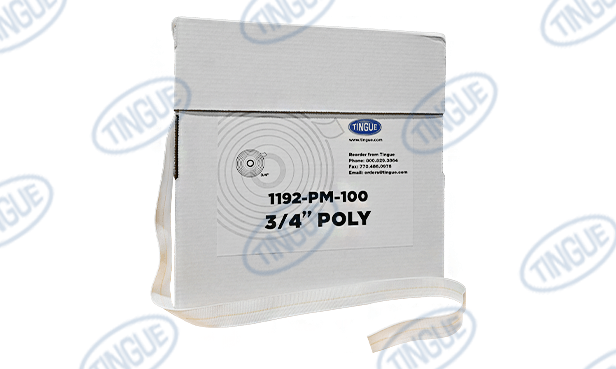 shop.tingue.com 01.07T 3/4" POLY MARKLESS TAPE 100 YARD ROLL