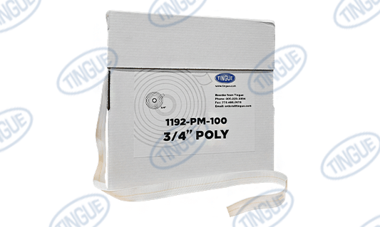 shop.tingue.com 01.07T 3/4" POLY MARKLESS TAPE 100 YARD ROLL
