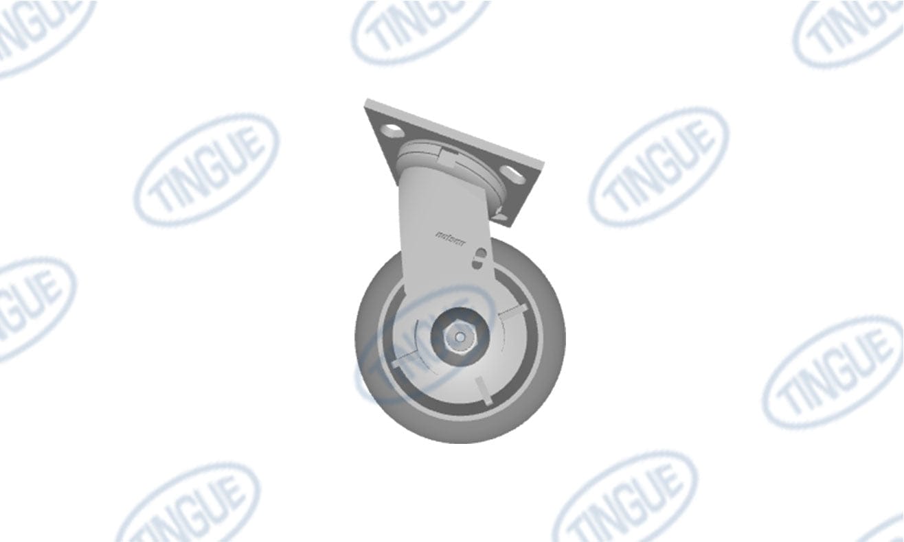 shop.tingue.com 09.09T 6" X 2" COLSON "ENCORE" PERFORMA CASTER - SWIVEL W/ROUND TREAD WHEEL