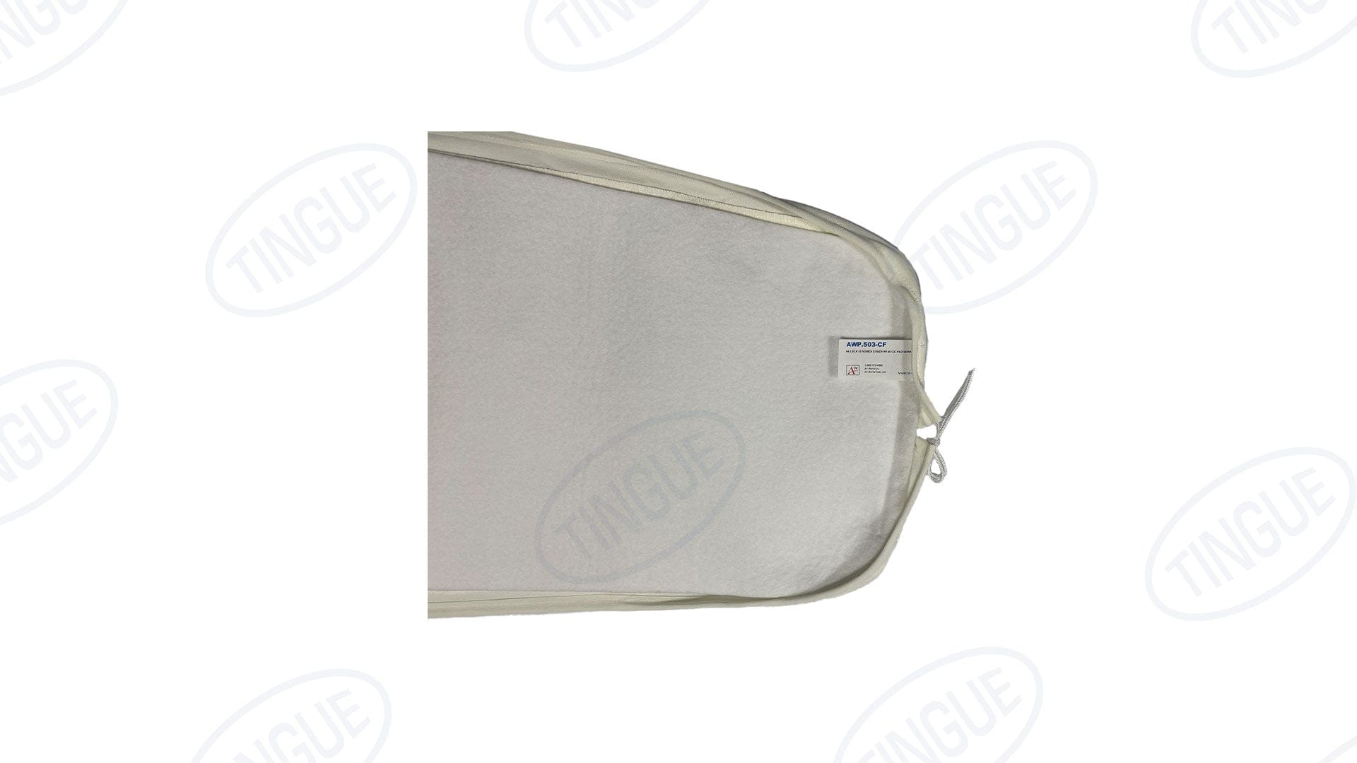 shop.tingue.com 09.03T 54 X 20 X 12 NOMEX COVER W/ 50 OZ. PAD SEWN-IN
