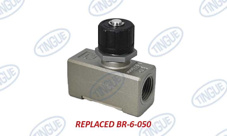 shop.tingue.com T-11 BR-Y011900010  -  VALVE FLOW CONTROL 1/2 REPLACED 6-050