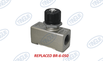 shop.tingue.com T-11 BR-Y011900010  -  VALVE FLOW CONTROL 1/2 REPLACED 6-050