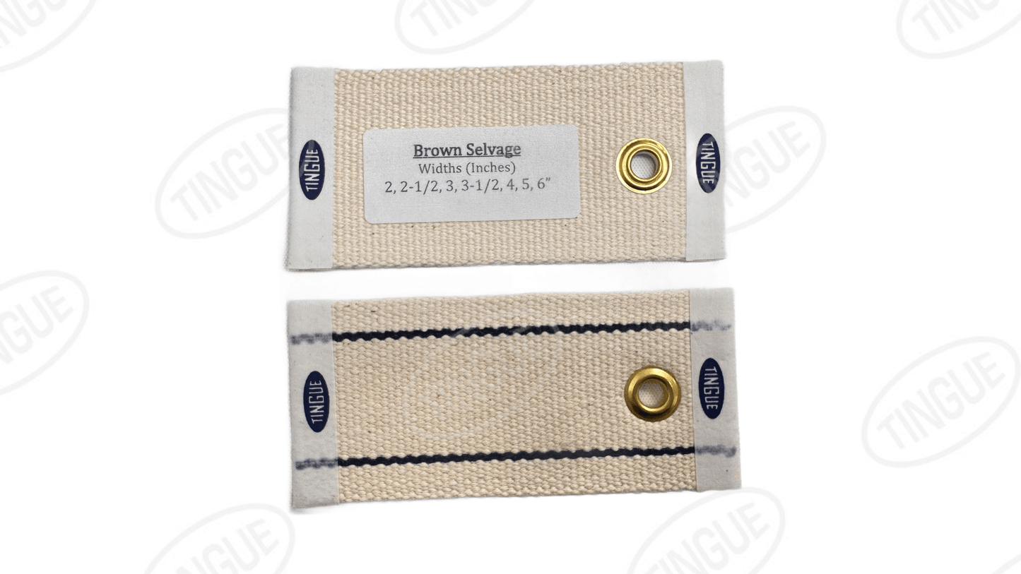 shop.tingue.com 02.01T BROWN SELVAGE BELT - C/L 4" WIDE X 124" LONG