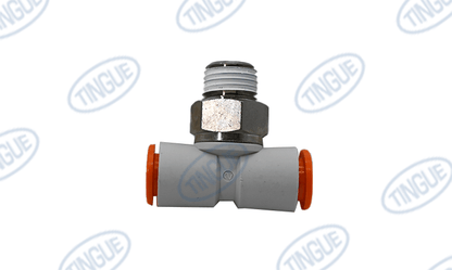 shop.tingue.com T-11 TEE 1/4"NPT X 3/8"OD X 3/8"OD MALE BRANCH