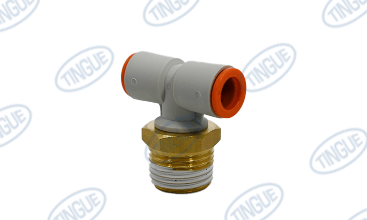 shop.tingue.com T-11 TEE 3/8" NPT 1/2" OD 1/2" OD