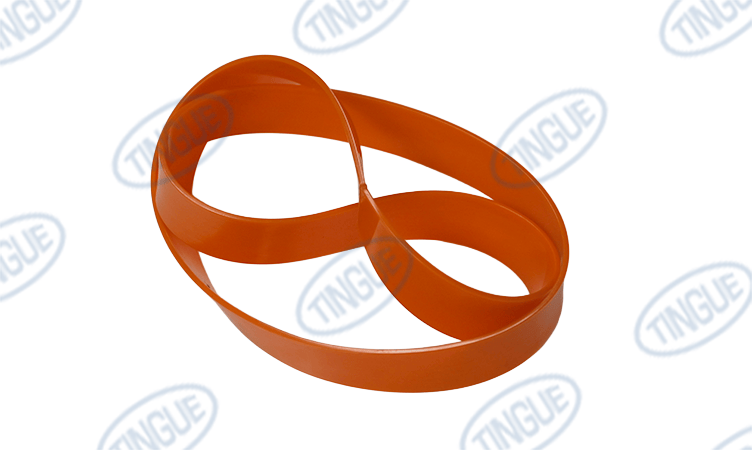 shop.tingue.com T-11 CD-1203-096  -  BELT, ENDLESS, ORANGE POLYURETHANE, 1" X 35"