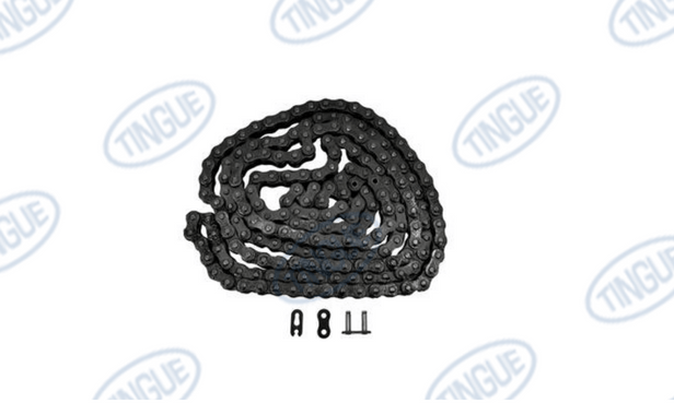 shop.tingue.com T-11 CD-1204-037  -  CHAIN #40 W/ TABS AND CONNECTOR LINK