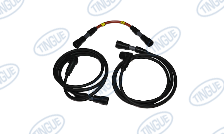 IGNITION CABLE SET 2 BLACK, 1 ORANGE