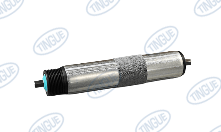 shop.tingue.com T-12 CD-3203-446  -  EXIT CONVEYOR IDLER ROLL WITH TRACKING TAPE