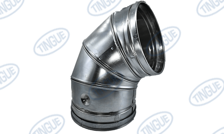 shop.tingue.com T-11 ELBOW 8DOUBLE WALL 90 DEG ELBOW (MOVEABLE)