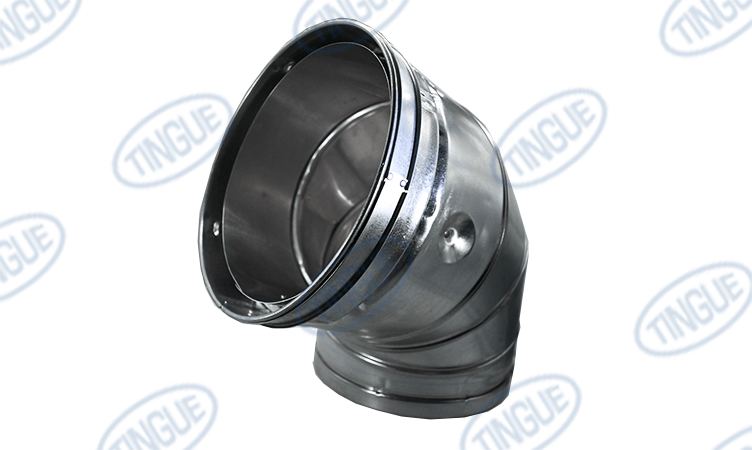 shop.tingue.com T-11 ELBOW 8DOUBLE WALL 90 DEG ELBOW (MOVEABLE)