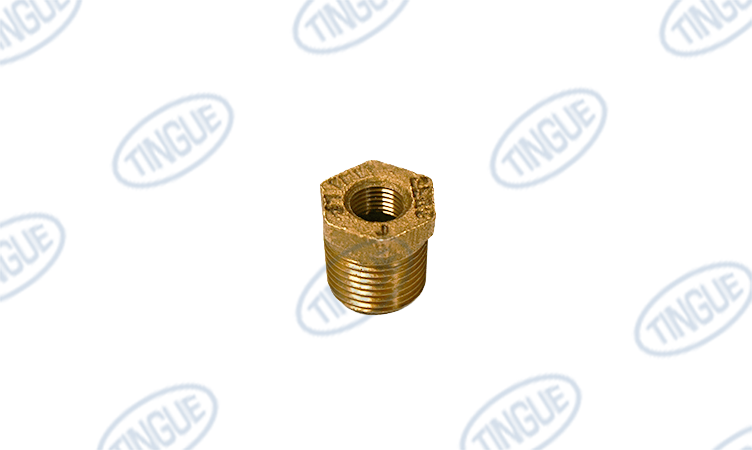 shop.tingue.com T-11 CD-5203-015  -  HEX BUSHING 3/8 X 1/8 BRASS