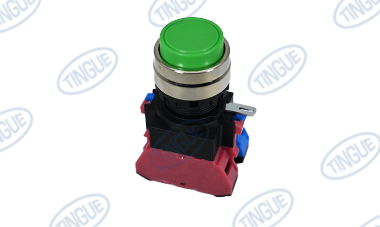 shop.tingue.com T-11 PUSH BTN MOMET,RND GRN,1NO,1NC