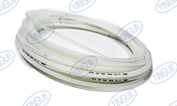 shop.tingue.com T-11 1/8" TUBING, NYLON, CLEAR WHITE (108FT)