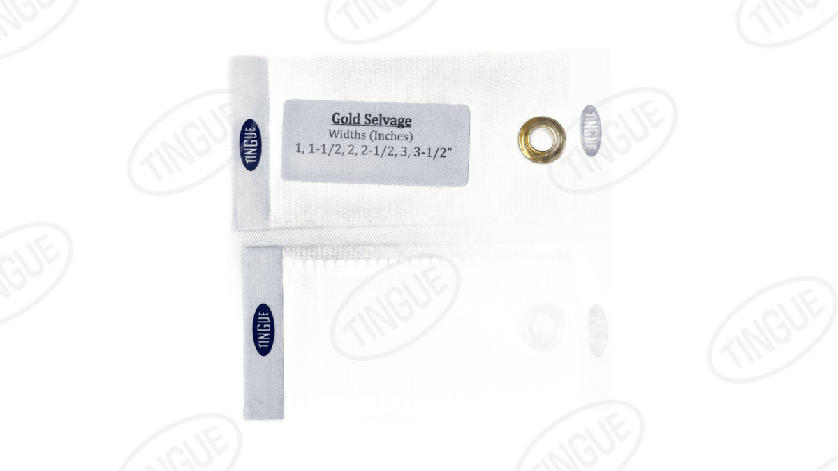 Gold Selvage Perforated Belting 3" Wide | GSP300 | Tingue