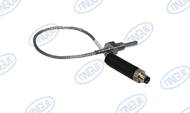 shop.tingue.com T-11 SENSOR, PT100,L=30MM,M8 4 POLE MALE CONN. W/WASHER