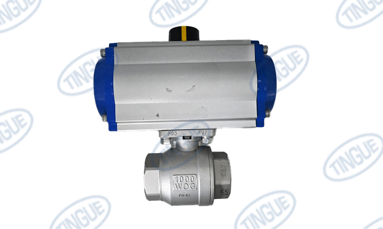 shop.tingue.com T-11 BALL VALVE , PNEUMATIC 1 1/4" 316 SS