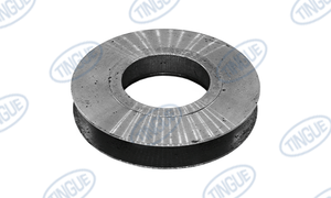 IDLER PULLEY ASSEMBLY FOR BRUSHED V-BELTS