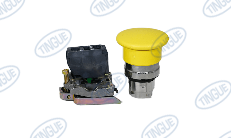 shop.tingue.com T-12 VARIANT BODY W/CONTACT ELEMENT SWITCH NC W/YELLOW MUSHROOM
