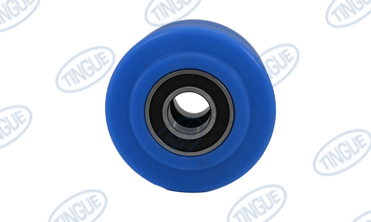 shop.tingue.com T-11 CASTER, THRUST, 3", W/3/4" BALL BEARING (BLUE WHEEL)