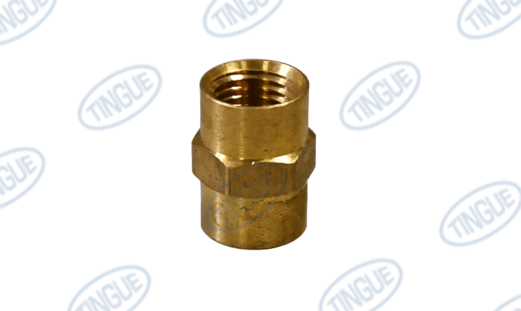 shop.tingue.com T-8 ML-5SCC0EBE  -  NPT COUP 1/4 BRASS 150#PSI W/HEX