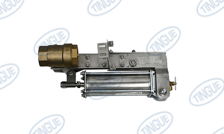 shop.tingue.com T-8 BALL VALVE-AIR CYLINDER WITH ACTUATOR