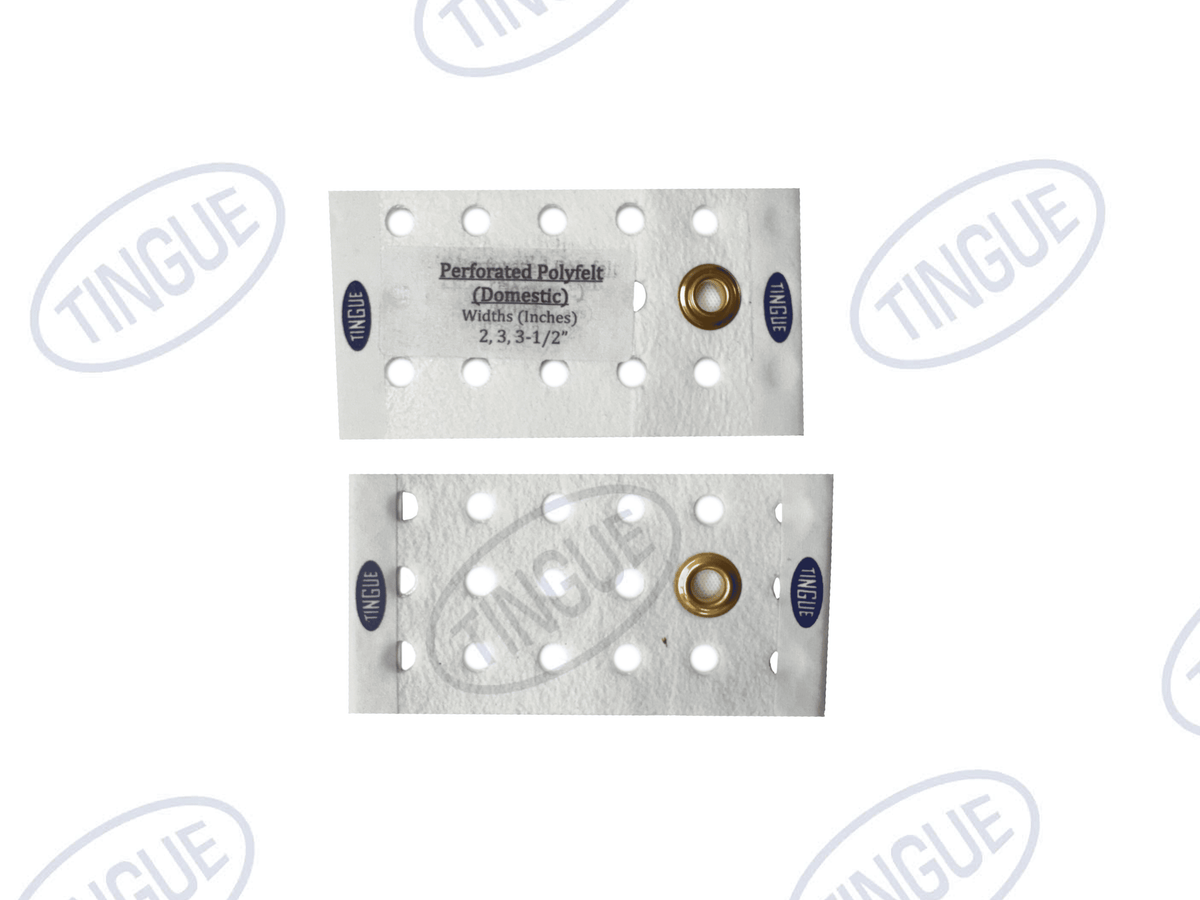 shop.tingue.com 02.01T PERFORATED POLYFELT BELT C/L - 3-1/2" WIDE X 79" LONG