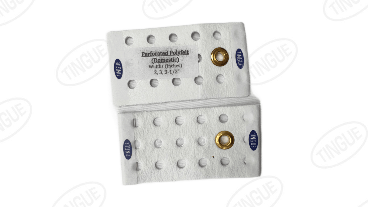 shop.tingue.com 02.51T PERFORATED POLYFELT BELTING 2" WIDE