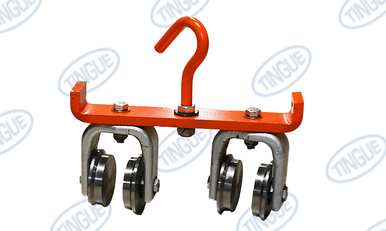 shop.tingue.com T-8A 4 WHEEL, 1 HOOK TROLLEY