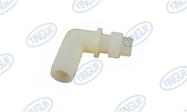 shop.tingue.com T-8 ELBOW, 90 DEGREE, W/NUT