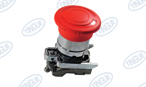 Chicago Dryer T-11 RED MUSHROOM BUTTON, STOP TURN RELEASE